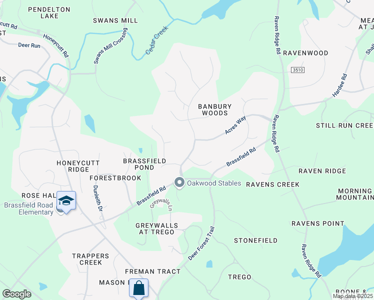 map of restaurants, bars, coffee shops, grocery stores, and more near 11421 Pacesferry Drive in Raleigh