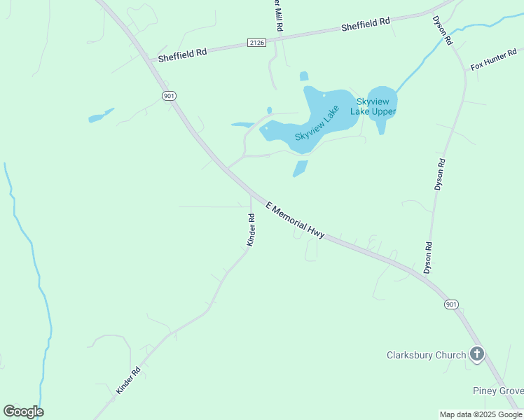 map of restaurants, bars, coffee shops, grocery stores, and more near 732 East Memorial Highway in Harmony
