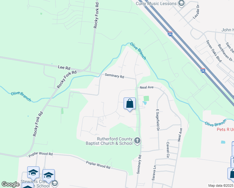 map of restaurants, bars, coffee shops, grocery stores, and more near 712 West Sagefield Drive in Smyrna