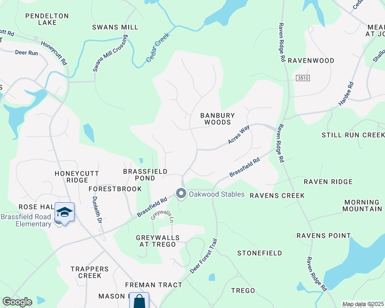 map of restaurants, bars, coffee shops, grocery stores, and more near 11421 Pacesferry Drive in Raleigh