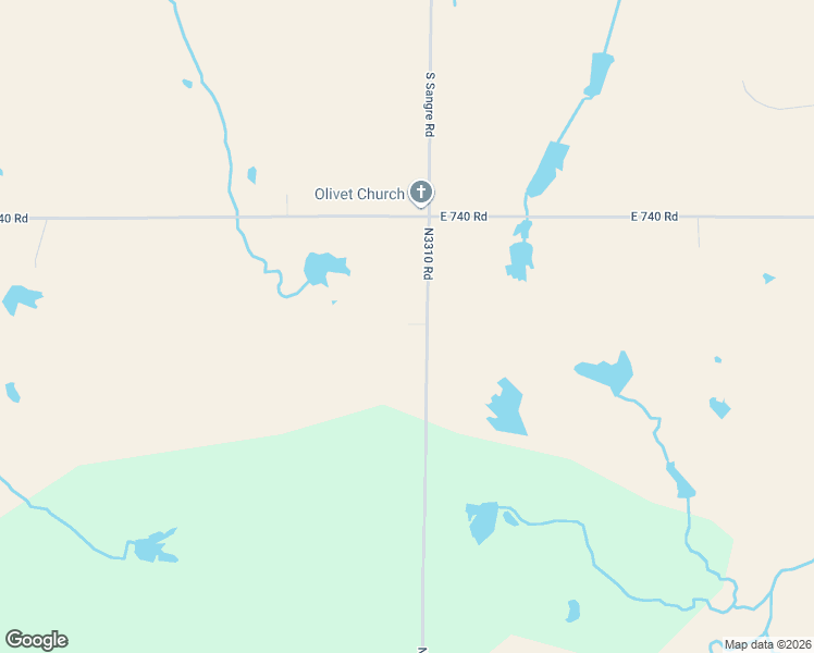 map of restaurants, bars, coffee shops, grocery stores, and more near 740229 South 3310 Road in Perkins