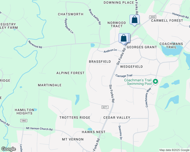 map of restaurants, bars, coffee shops, grocery stores, and more near 10716 Brass Kettle Road in Raleigh