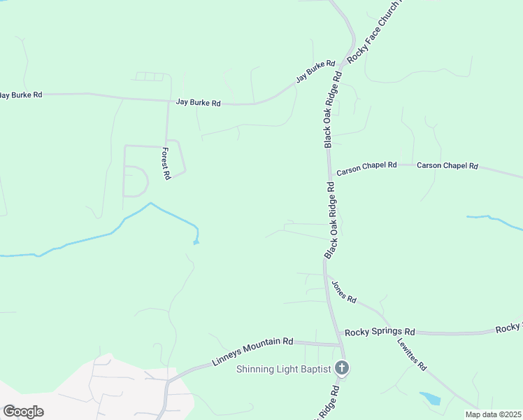map of restaurants, bars, coffee shops, grocery stores, and more near 1415 Black Oak Ridge Road in Township of Taylorsville