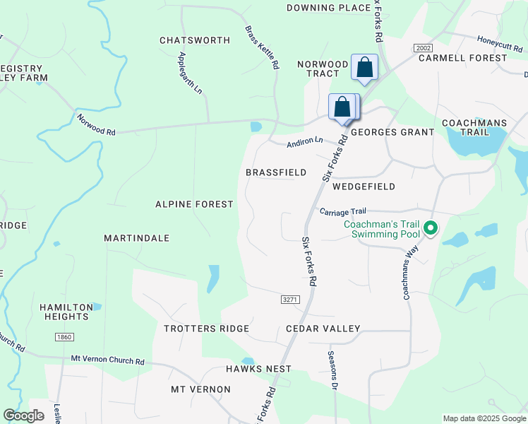 map of restaurants, bars, coffee shops, grocery stores, and more near 10716 Brass Kettle Road in Raleigh