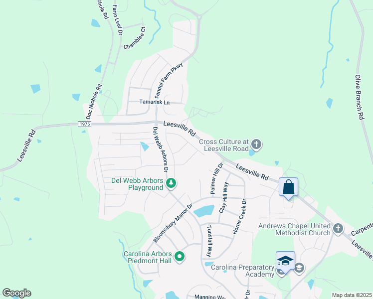 map of restaurants, bars, coffee shops, grocery stores, and more near 120 Merganser Way in Durham