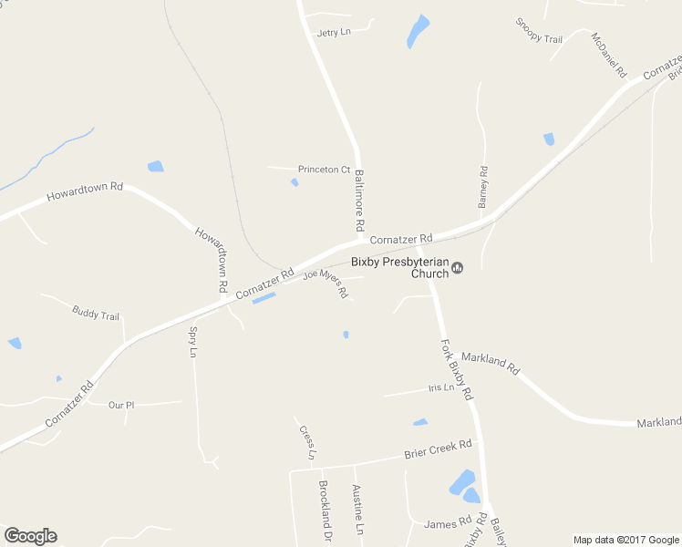 map of restaurants, bars, coffee shops, grocery stores, and more near 173 Joe Myers Road in Advance