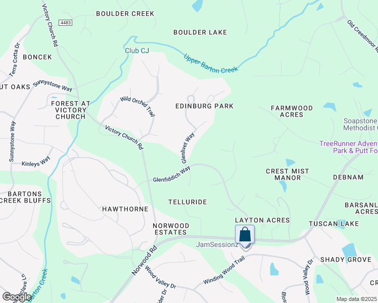 map of restaurants, bars, coffee shops, grocery stores, and more near 12308 Glenlivet Way in Raleigh