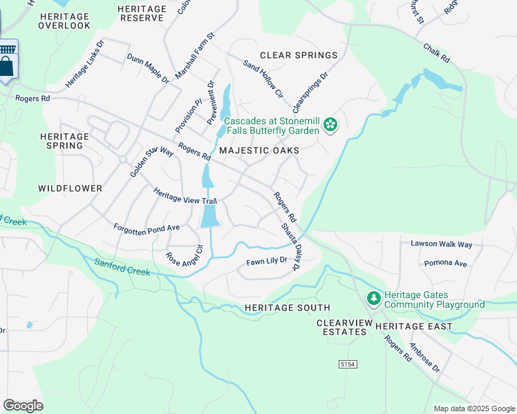 map of restaurants, bars, coffee shops, grocery stores, and more near 4225 Cats Paw Court in Wake Forest