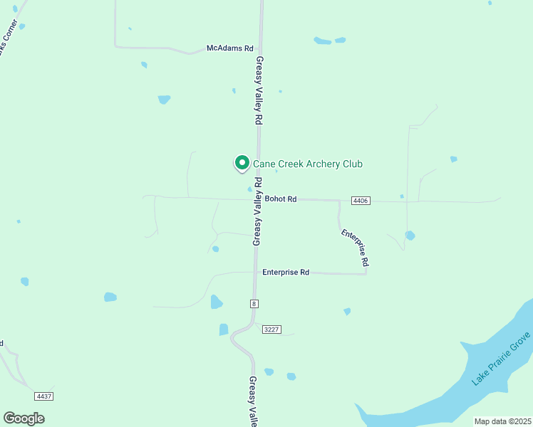 map of restaurants, bars, coffee shops, grocery stores, and more near 12608 Greasy Valley Road in Prairie Grove