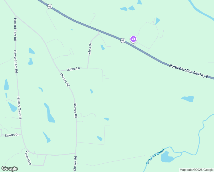 map of restaurants, bars, coffee shops, grocery stores, and more near 287 Johns Lane in Zebulon