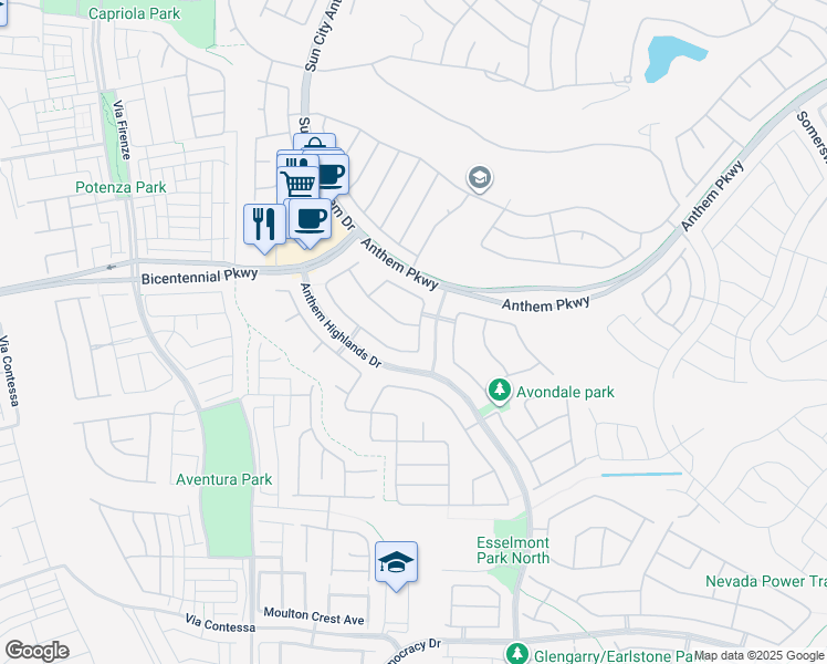 map of restaurants, bars, coffee shops, grocery stores, and more near 2479 Blair Castle Street in Henderson