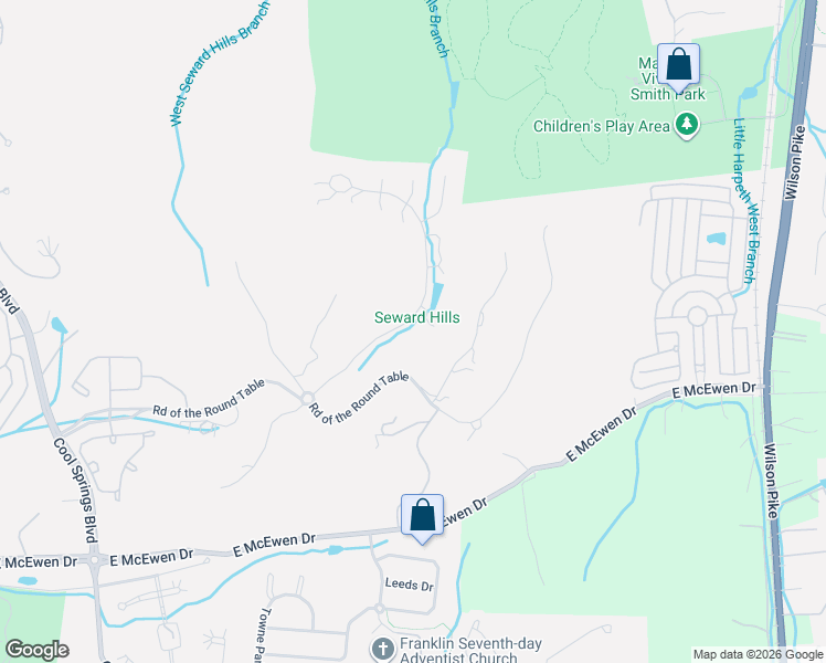 map of restaurants, bars, coffee shops, grocery stores, and more near 116 Earlham Court in Franklin