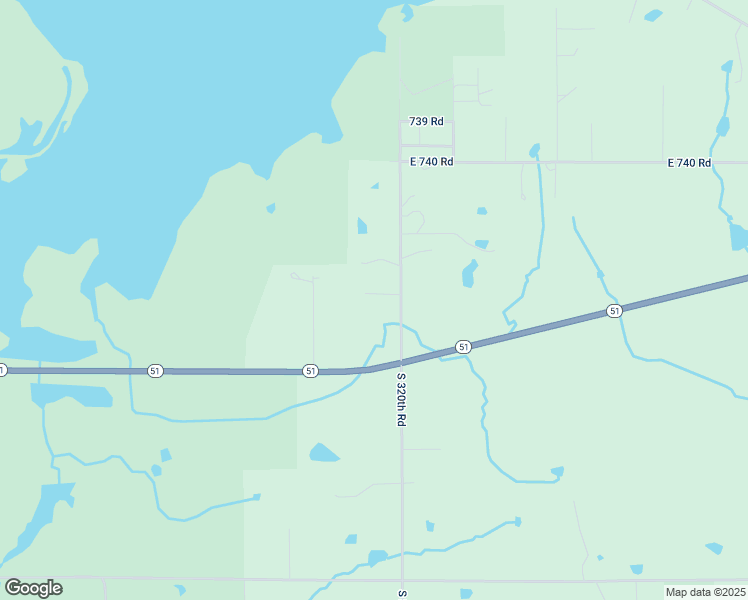 map of restaurants, bars, coffee shops, grocery stores, and more near 74343 South 320th Road in Wagoner