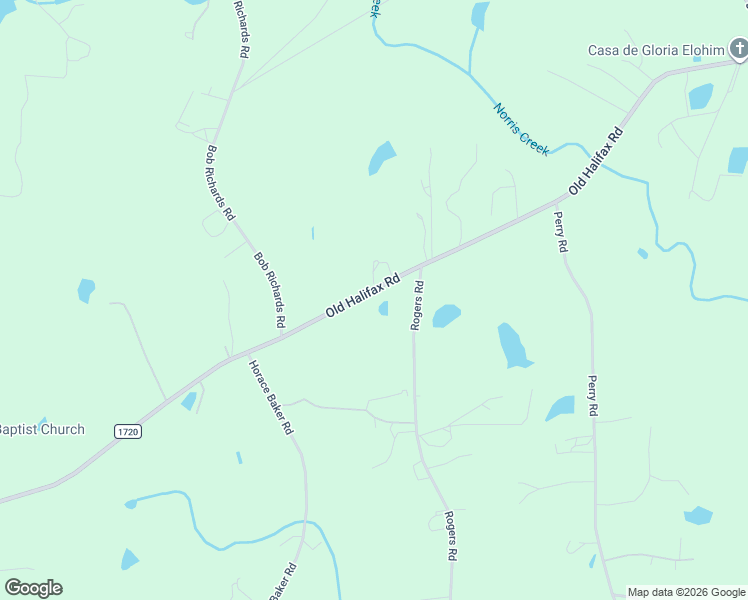 map of restaurants, bars, coffee shops, grocery stores, and more near 1292 Old Halifax Road in Zebulon