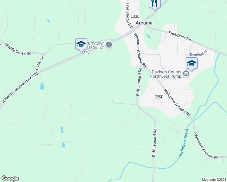 map of restaurants, bars, coffee shops, grocery stores, and more near 1249 Ruff Leonard Road in Lexington