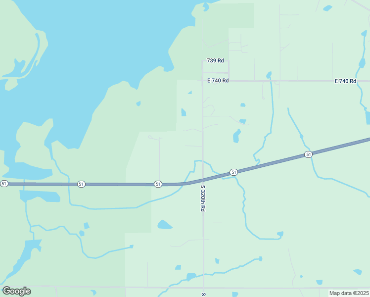 map of restaurants, bars, coffee shops, grocery stores, and more near 74343 South 320th Road in Wagoner