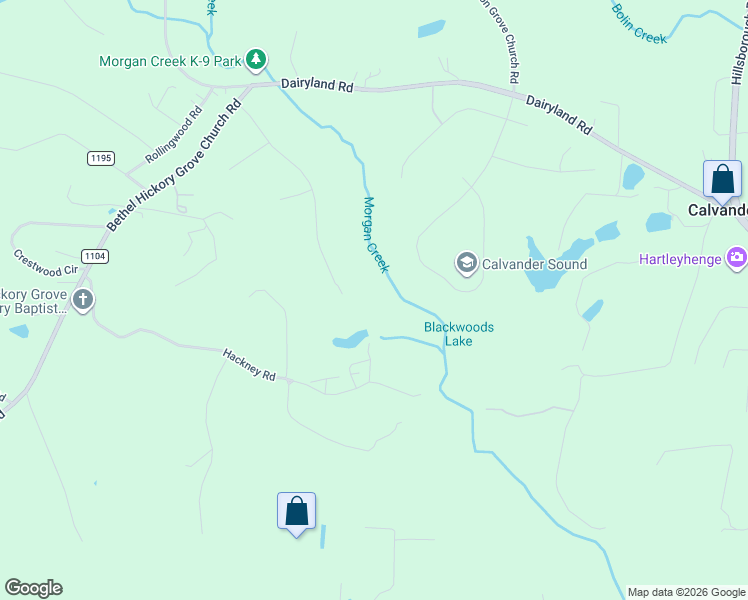 map of restaurants, bars, coffee shops, grocery stores, and more near 102 Braswell Court in Chapel Hill
