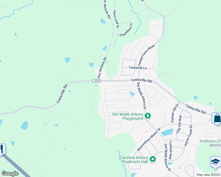 map of restaurants, bars, coffee shops, grocery stores, and more near 100 Kalmia Drive in Durham