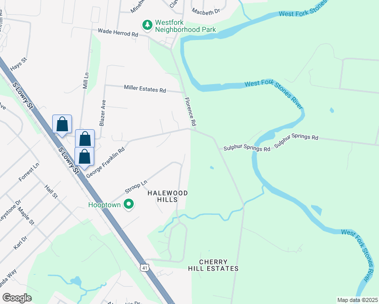 map of restaurants, bars, coffee shops, grocery stores, and more near 5608 Jernigan Lane in Murfreesboro