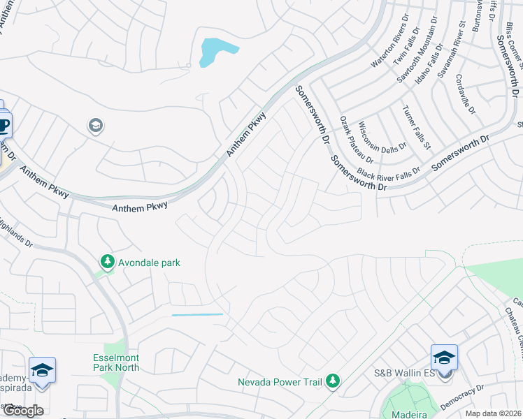 map of restaurants, bars, coffee shops, grocery stores, and more near 2352 Apparition Street in Henderson