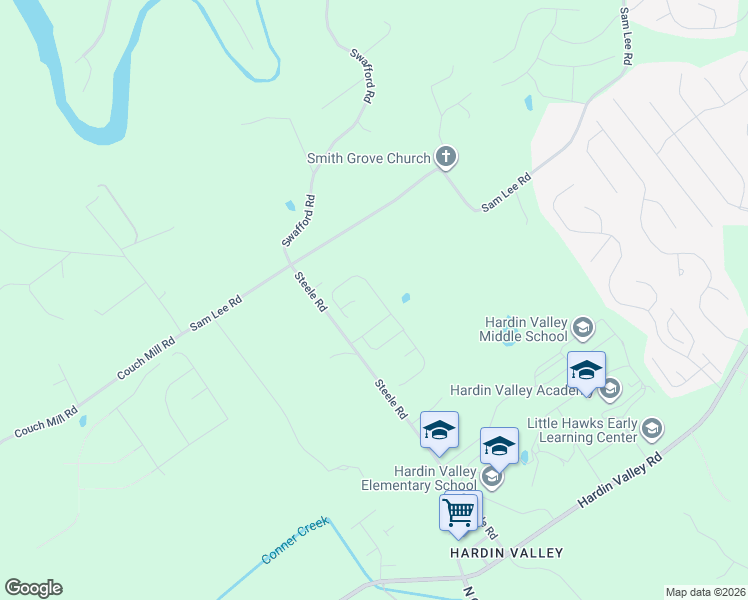 map of restaurants, bars, coffee shops, grocery stores, and more near 2635 Berringer Station Lane in Knoxville
