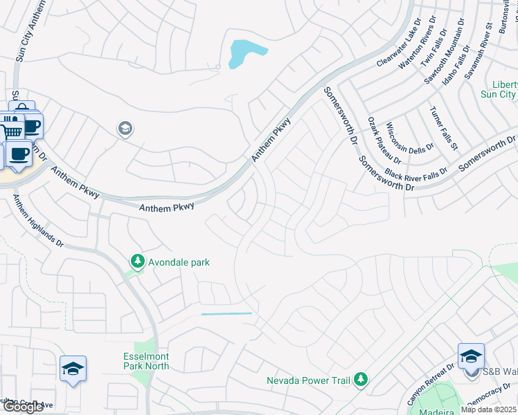 map of restaurants, bars, coffee shops, grocery stores, and more near 2424 Sky Watcher Street in Henderson