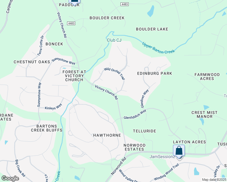 map of restaurants, bars, coffee shops, grocery stores, and more near 5601 Wild Orchid Trail in Raleigh