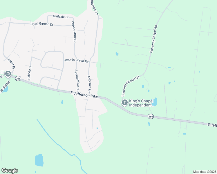 map of restaurants, bars, coffee shops, grocery stores, and more near 1025 East Jefferson Pike in Murfreesboro