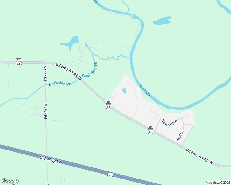 map of restaurants, bars, coffee shops, grocery stores, and more near 97 Chason Lane in Rocky Mount