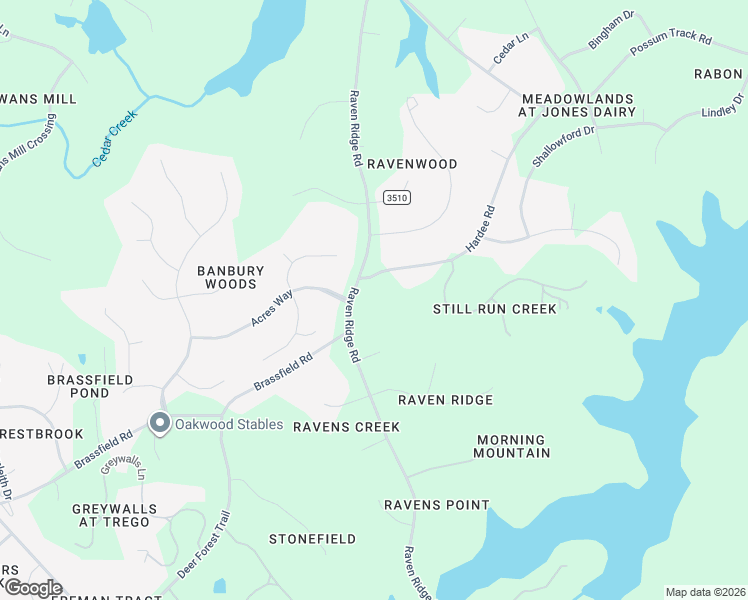 map of restaurants, bars, coffee shops, grocery stores, and more near 12212 Raven Ridge Road in Raleigh