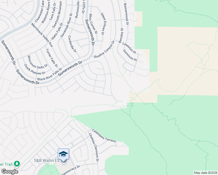 map of restaurants, bars, coffee shops, grocery stores, and more near 2385 Orangeburg Place in Henderson