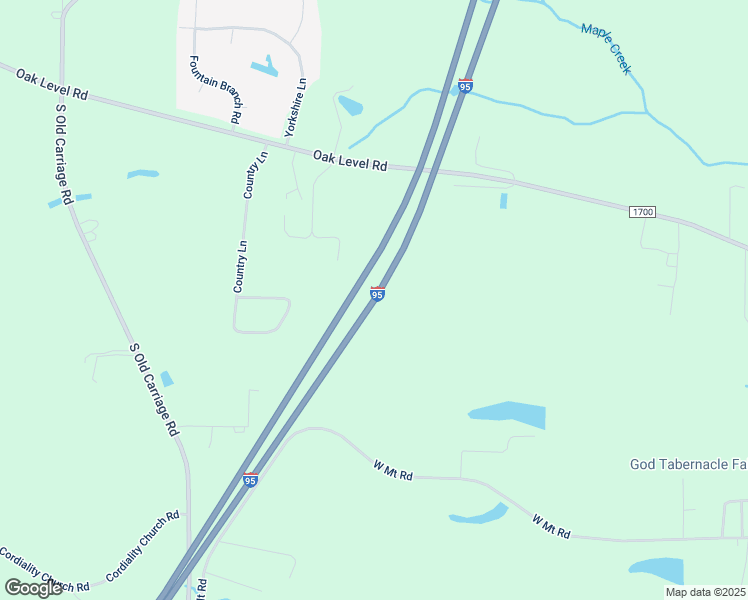 map of restaurants, bars, coffee shops, grocery stores, and more near Interstate 95 in Rocky Mount