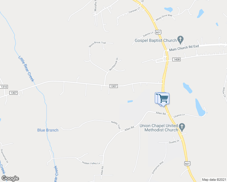map of restaurants, bars, coffee shops, grocery stores, and more near 259 Ijames Church Road in Mocksville
