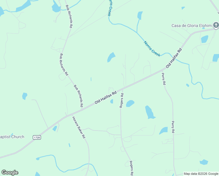 map of restaurants, bars, coffee shops, grocery stores, and more near 1292 Old Halifax Road in Zebulon