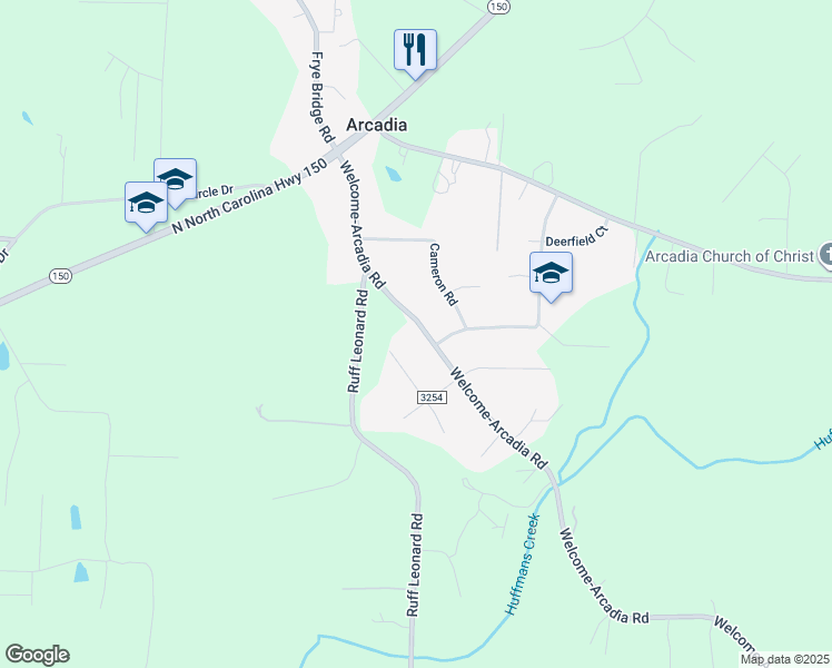 map of restaurants, bars, coffee shops, grocery stores, and more near 3957 Welcome-Arcadia Road in Lexington
