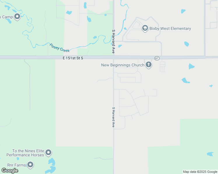 map of restaurants, bars, coffee shops, grocery stores, and more near 15332 South Harvard Avenue in Bixby