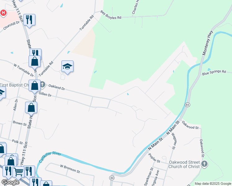 map of restaurants, bars, coffee shops, grocery stores, and more near 406 Freedom Trail in Sparta