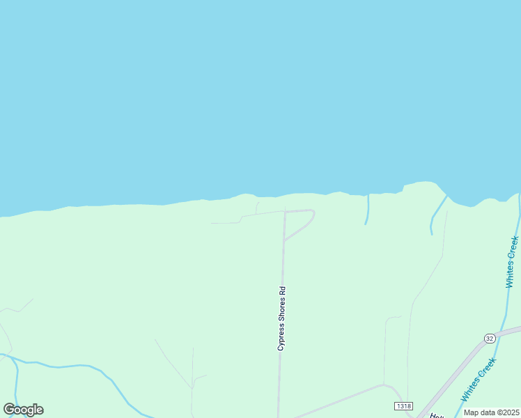 map of restaurants, bars, coffee shops, grocery stores, and more near 82 Cypress Shores Road in Roper