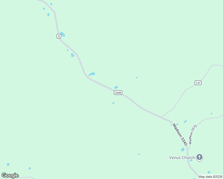 map of restaurants, bars, coffee shops, grocery stores, and more near County Road 5 in Madison County