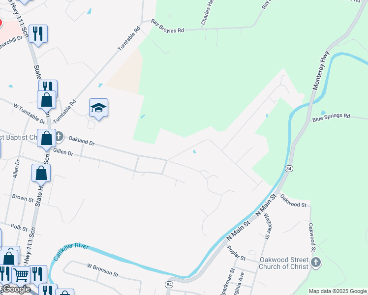 map of restaurants, bars, coffee shops, grocery stores, and more near 406 Freedom Trail in Sparta