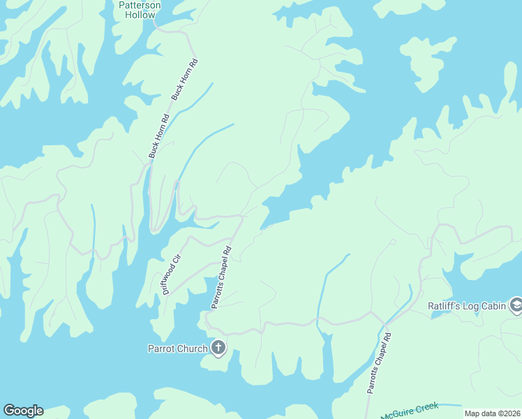 map of restaurants, bars, coffee shops, grocery stores, and more near 1520 Parrotts Chapel Road in Sevierville