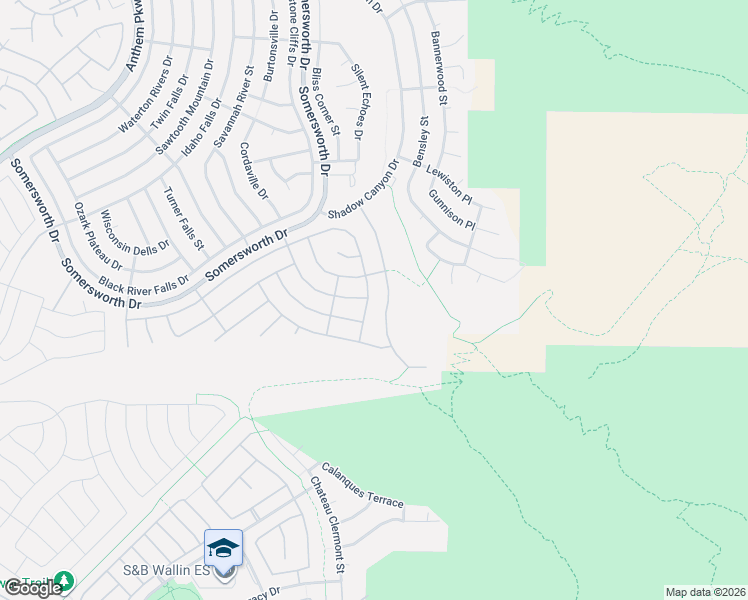 map of restaurants, bars, coffee shops, grocery stores, and more near 2361 Orangeburg Place in Henderson