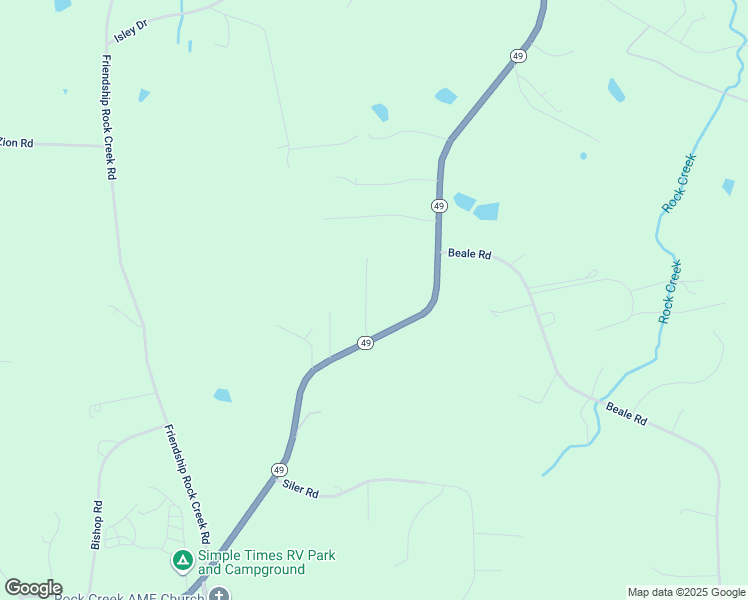 map of restaurants, bars, coffee shops, grocery stores, and more near 7421 Buckingham Mountain Road in Snow Camp