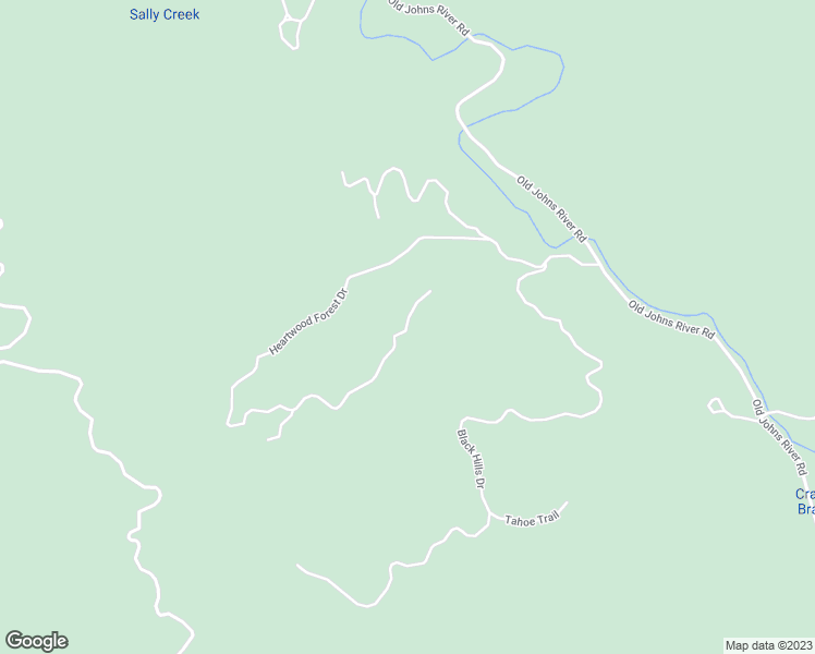 map of restaurants, bars, coffee shops, grocery stores, and more near Heartwood Forest Drive in Caldwell County