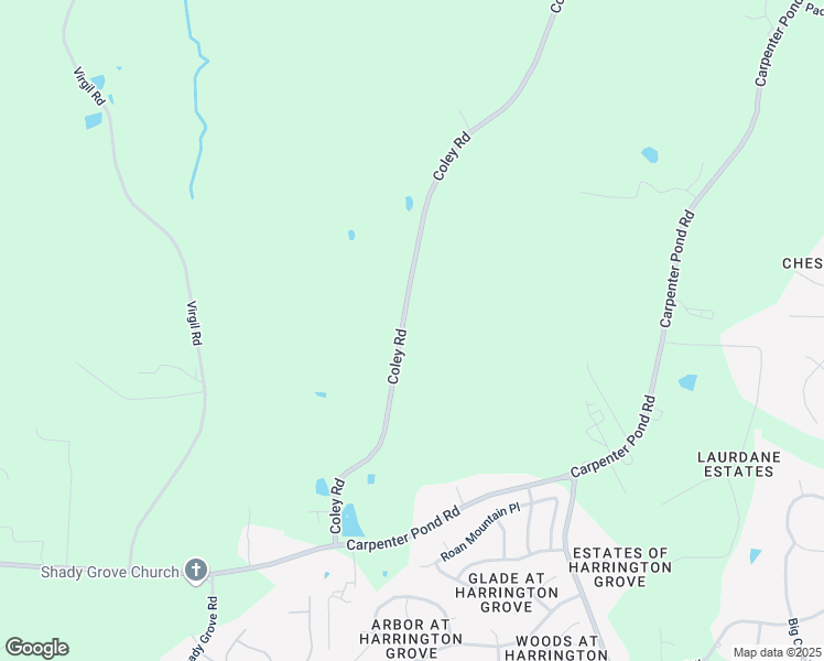 map of restaurants, bars, coffee shops, grocery stores, and more near 3421 Coley Road in Durham