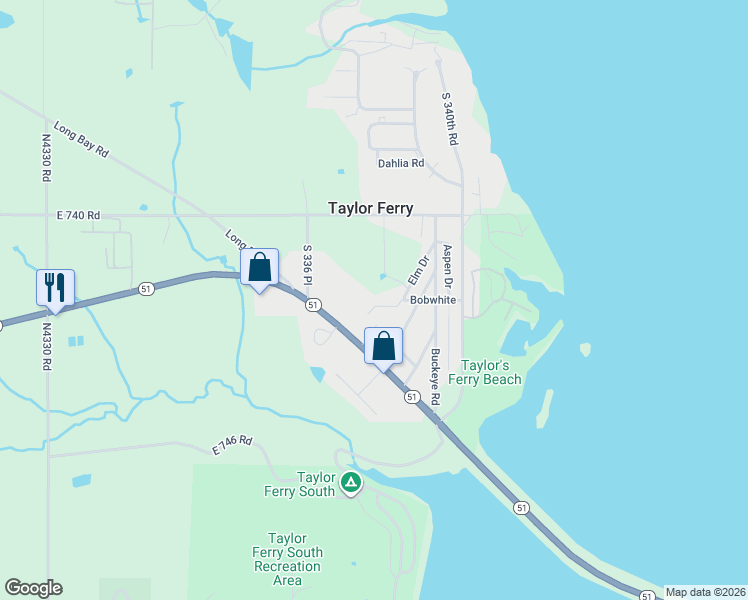 map of restaurants, bars, coffee shops, grocery stores, and more near 33858 Bobwhite in Wagoner