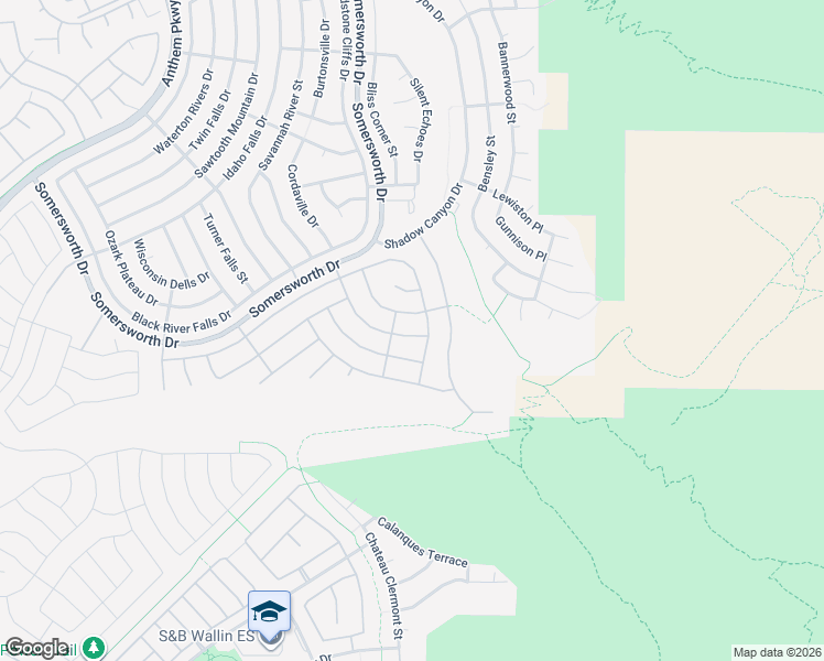 map of restaurants, bars, coffee shops, grocery stores, and more near 2384 Kalkaska Drive in Henderson