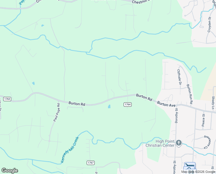 map of restaurants, bars, coffee shops, grocery stores, and more near 2018 Priya Street in Thomasville