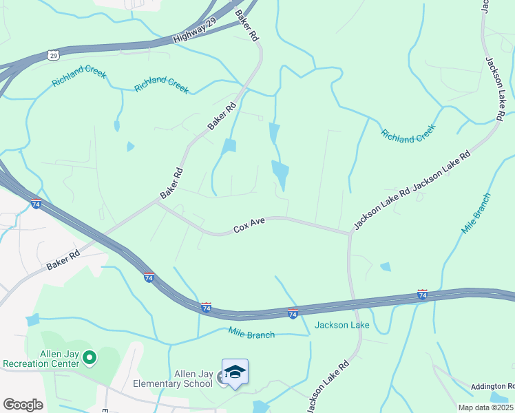map of restaurants, bars, coffee shops, grocery stores, and more near 808 Ethel Avenue in High Point