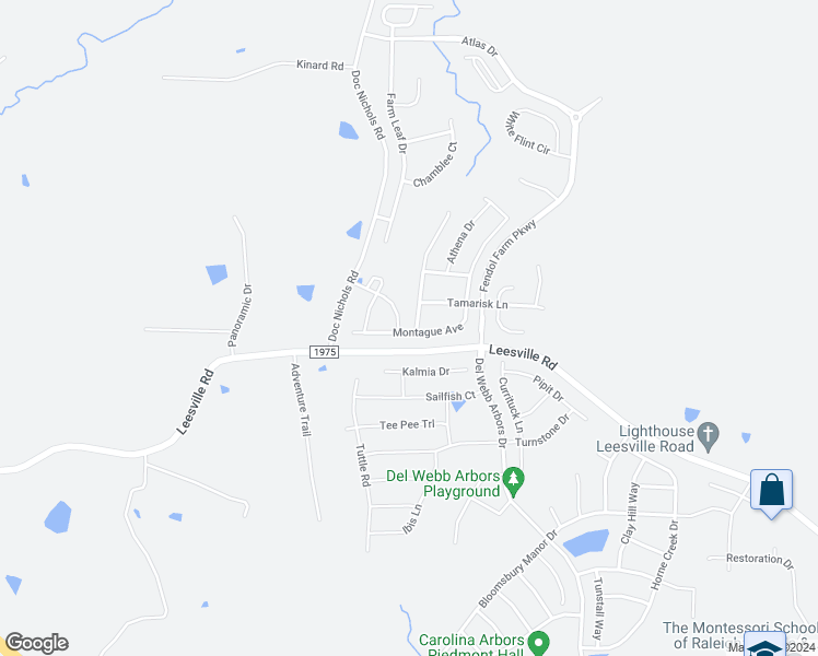 map of restaurants, bars, coffee shops, grocery stores, and more near 1003 Ballerina Lane in Durham